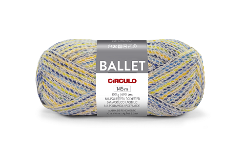 Fio Ballet Círculo 100g 145m 9472 Atlântico