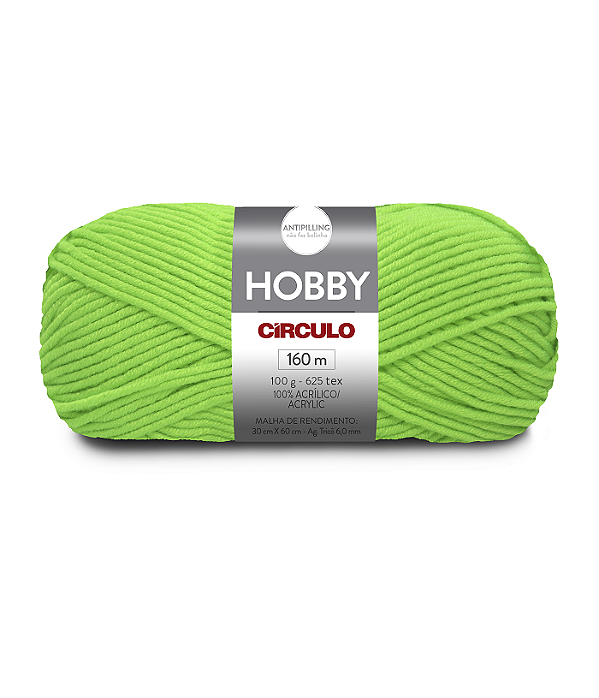 Lã Hobby Círculo 160m 5258 Verde-neon