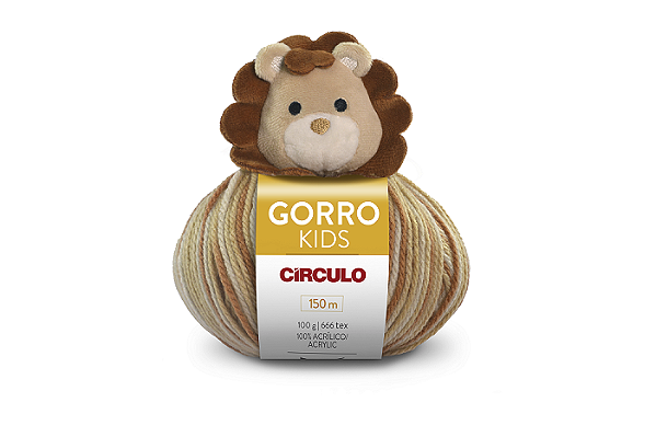 Gorro Kids 100g Lã Circulo Leão Zazu