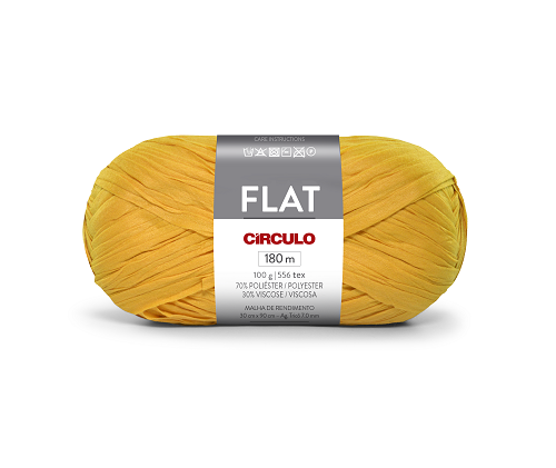Fio Flat Circulo 180m 100g 7030 Mostarda