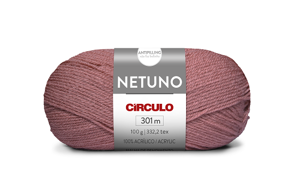Lã Netuno Círculo 4318 Rosa Fumê