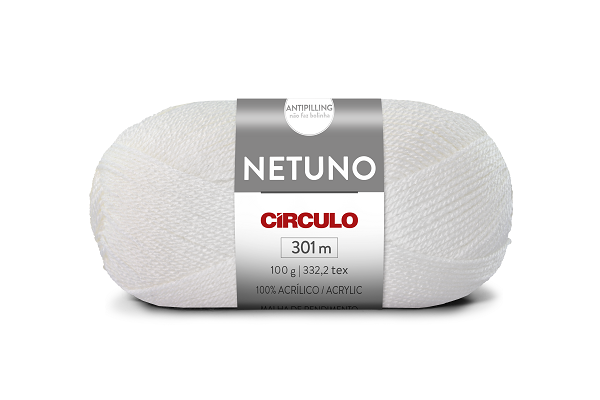 Lã Netuno Círculo 8001 Branco