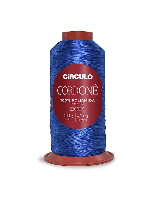 Fio Cordone 100% Poliamida Circulo 2983 Sombra Azul