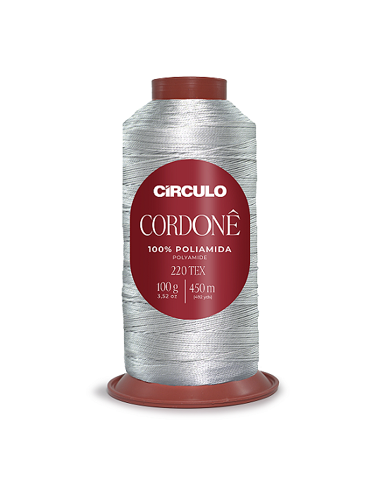 Fio Cordone 100% Poliamida Circulo 8108 Prata Radiante