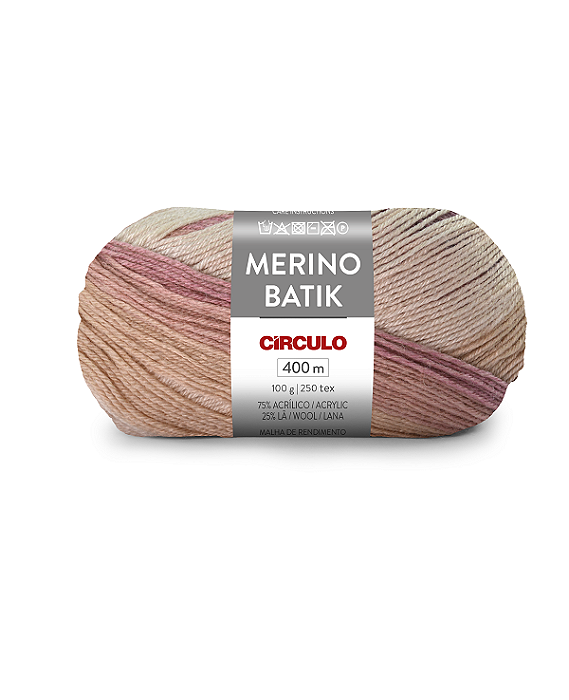 Lã Merino Batik Círculo 400m 9002 Contemporânea