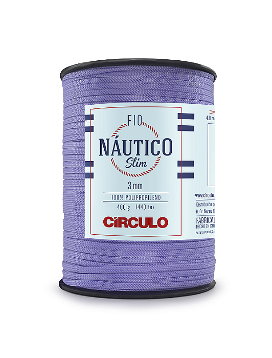 Fio Náutico 3mm Círculo Cor 6581 Lilas