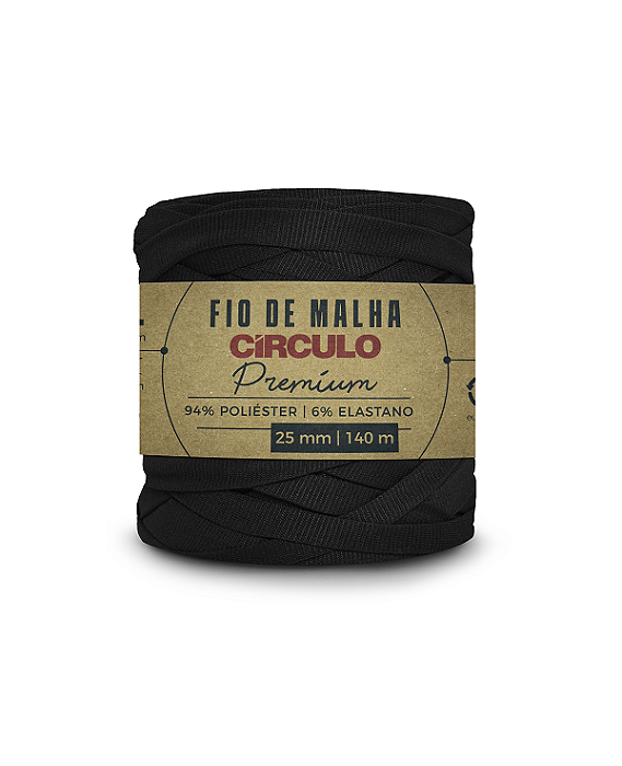 Fio de Malha Premium Circulo cor 8990 Preto