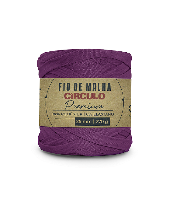 Fio de Malha Premium Circulo cor 6859 Roxo Brilhante