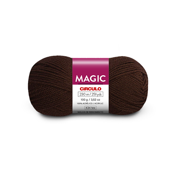 Lã Magic Círculo 608 Chocolate