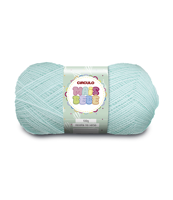 Lã Mais Bebe Circulo 500m Cor 550 Verde Candy