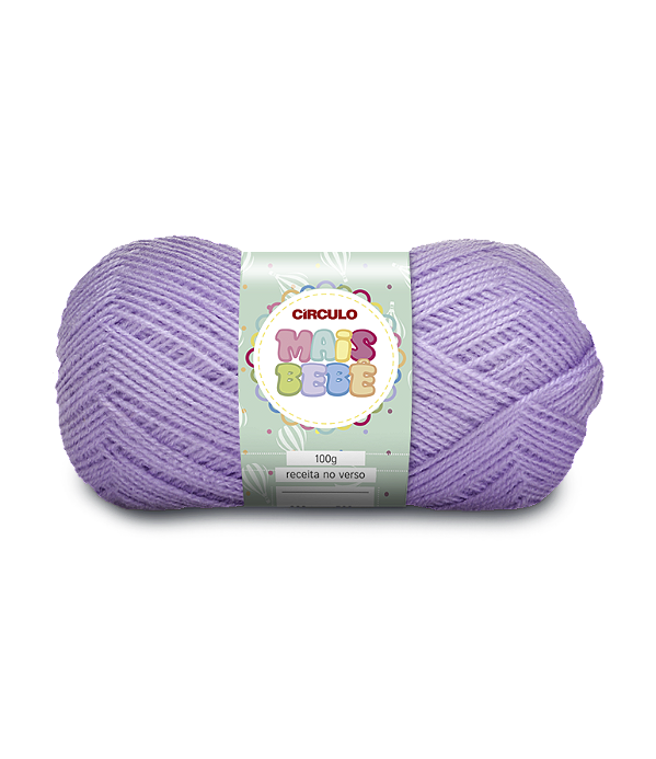 Lã Mais Bebe Circulo 500m Cor 6140 Alfazema