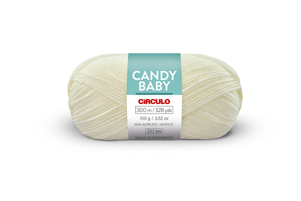 Lã Candy Baby Círculo 300m Cor 1011 Amarelinho