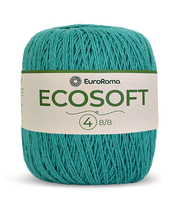 Barbante Ecosoft 4 EuroRoma 810 Verde Agua Escuro