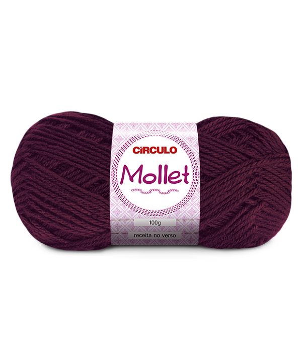 Lã Mollet 100g Círculo 200m Cor 3037 Rebu