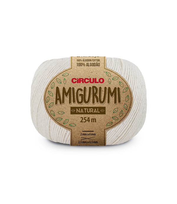 Linha Amigurumi Círculo 254m Cor 20 Natural