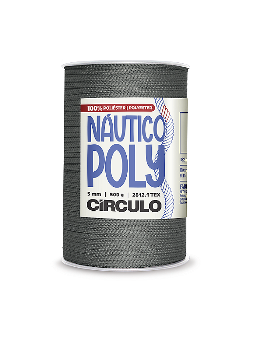 Fio Náutico Poly 5mm Círculo Cor 8214 Aluminio