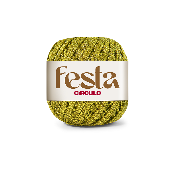 Fio Festa Circulo 60% Poliamida e 40% Poliester Cor 7577 Ouro