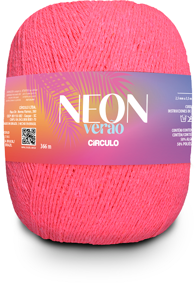 Fio Neon Verão Círculo 366m Circulo 6372 Pink Neon