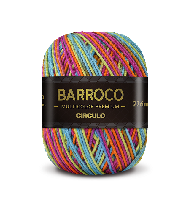 Barbante Barroco Multicolor Premium Círculo 226m 9278 Lhama