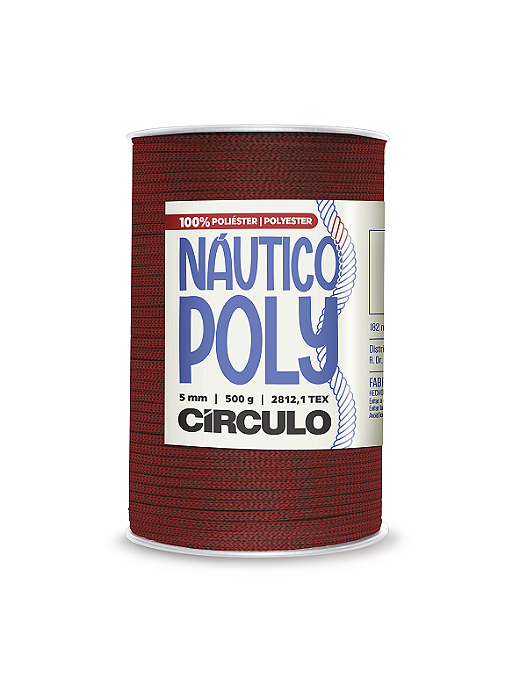 Fio Náutico Poly 5mm Círculo Cor 4177 Rooibos