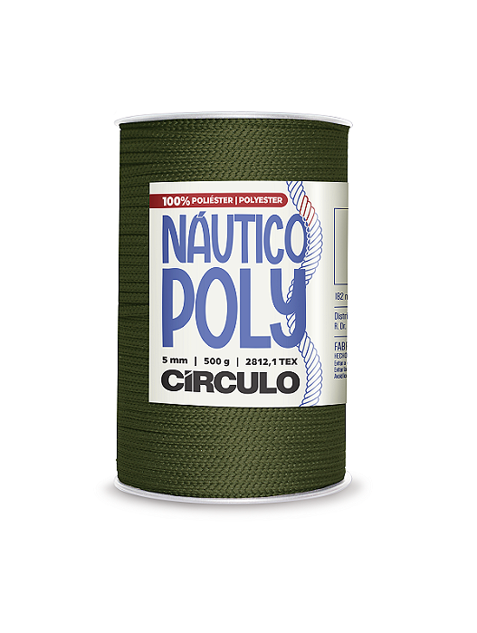 Fio Náutico Poly 5mm Círculo Cor 5368 Militar