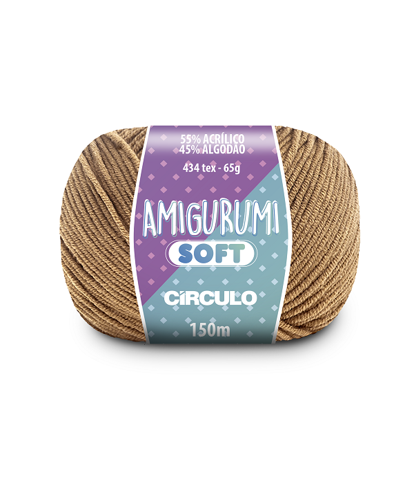 Linha Amigurumi Soft Círculo 150m Cor 7057 Gengibre