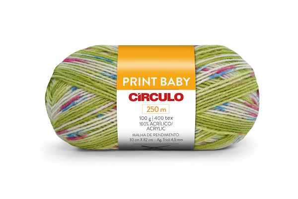 Lã Print Baby 100g Circulo Cor 9723 Planalto