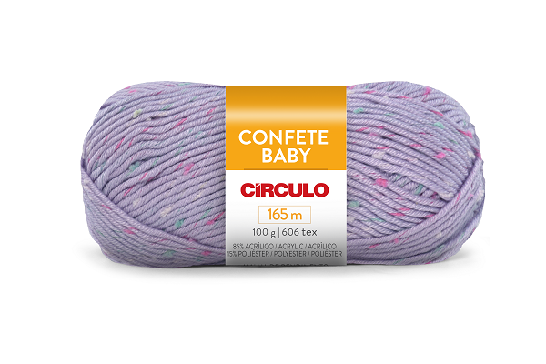 Lã Confete Baby Circulo 208m 6140 Alfazema