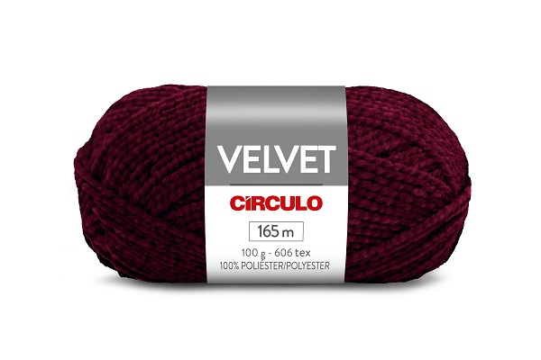 Lã Velvet 100g 165m 100% Poliéster Circulo 3037 Rebu