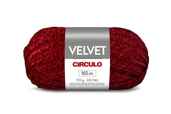 Lã Velvet 100g 165m 100% Poliéster Circulo 3835 Delirio