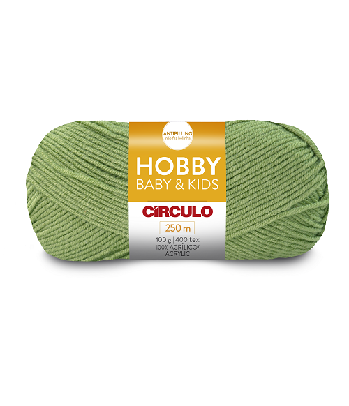 Lã Hobby Baby e Kids Círculo 250m 5800 Pistache