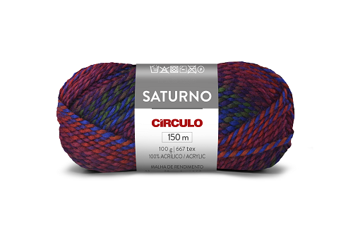 Lã Saturno 100g 150m Círculo 9549 Paturi