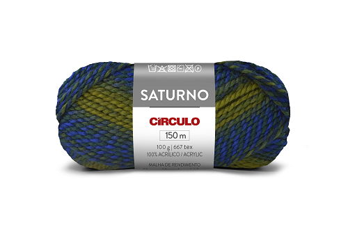 Lã Saturno 100g 150m Círculo 9891 Topo do Mundo
