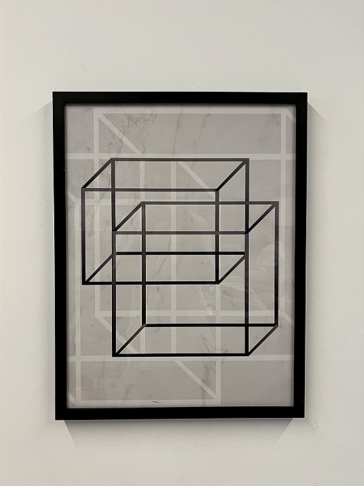 Quadro Triangles Pastel Quadrado 65x50 - Urban Arts (Apartamento Decorado)
