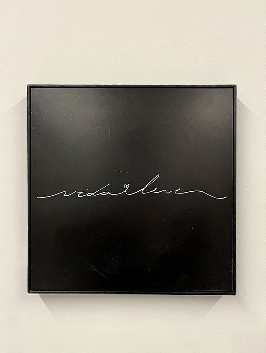 Quadro Vida Leve Black 31x31 - Urban Arts (Apartamento Decorado com Detalhe)