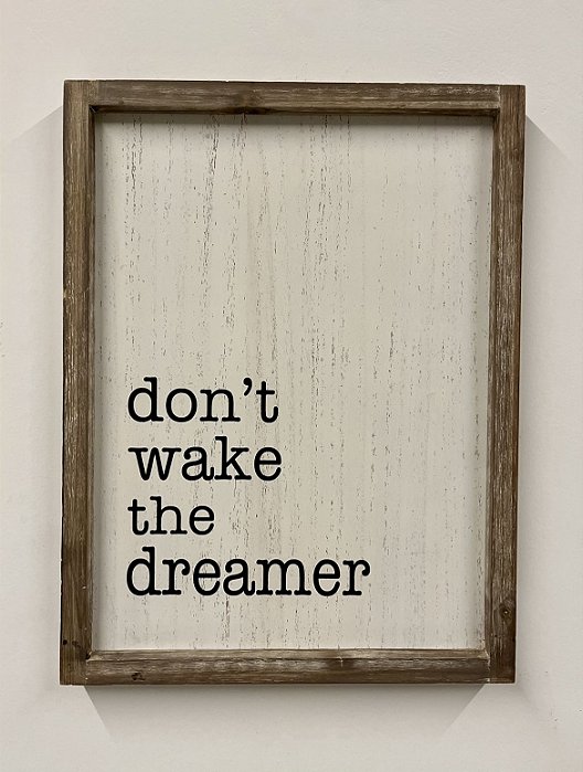 Quadro Caixa Dont Wake The Dreamer 46x40 - Home Decor (Apartamento Decorado)
