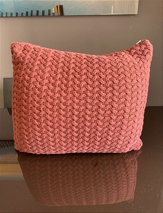 Almofada Maré em Tricot 45x45 - Tri.Co (Apartamento Decorado)