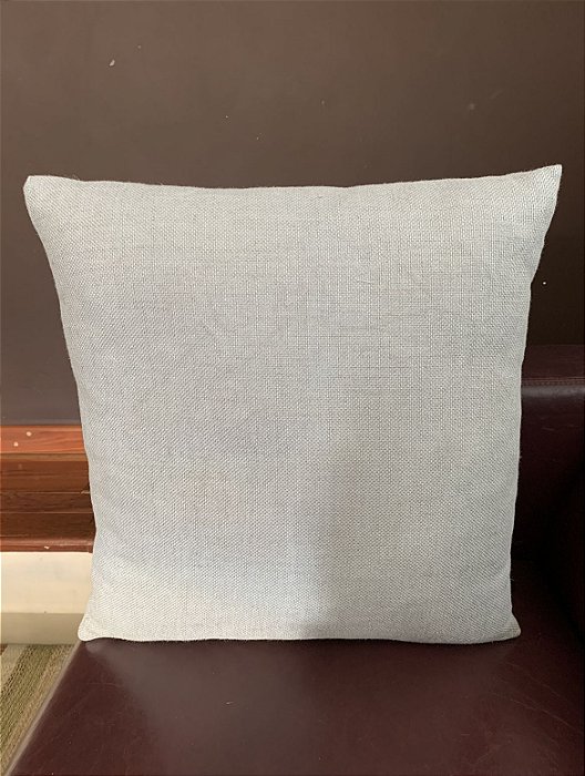 Almofada em Linho Prata 50x50 - XX (Apartamento Decorado)