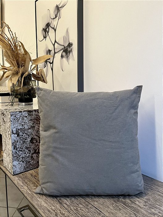 Almofada Lisa em Lona 50x50 - Artesanal (Apartamento Decorado)