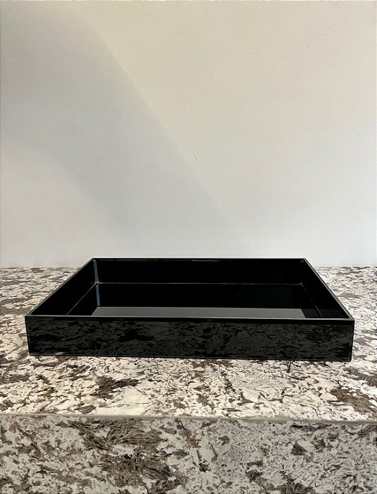 Bandeja Bizots em Cristal Bisotado 45x30 - TokStok (Apartamento Decorado)