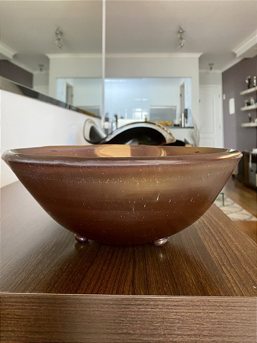 Centro de Mesa Bacino em Vidro - LS Selection (Apartamento Decorado)