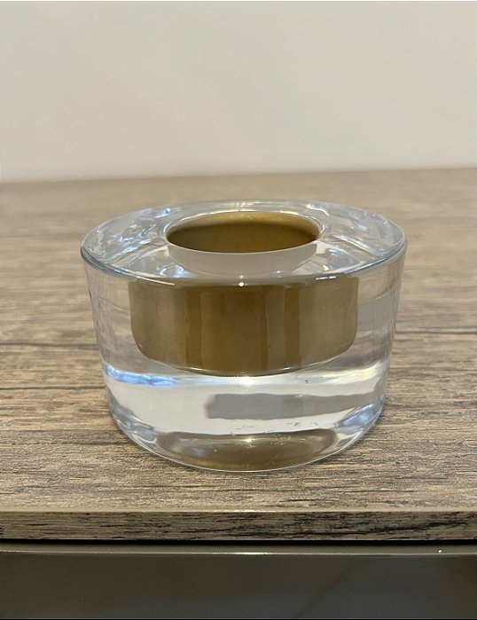 Porta Vela em Vidro 25mm - Artesanal (Apartamento Decorado)