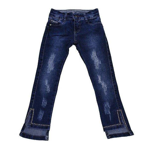 Calça Jeans Feminina Infantil Slim - Grade 6 Peças - Wju Jeans