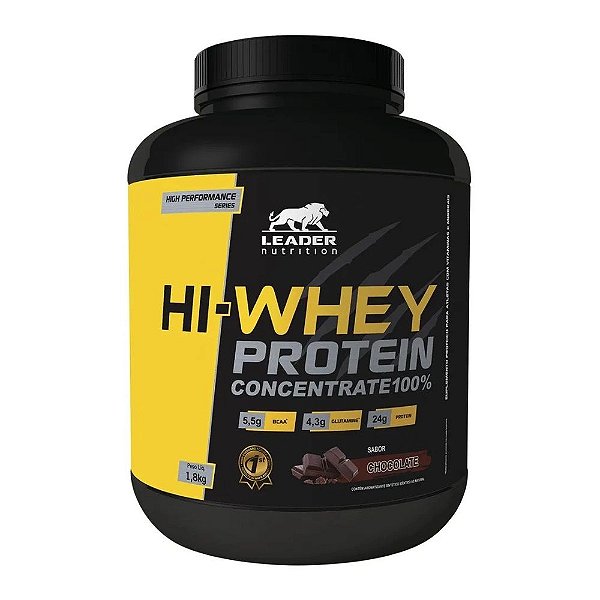 Hi-Whey Protein Concentrate 100% 1,8kg - Leader Nutrition