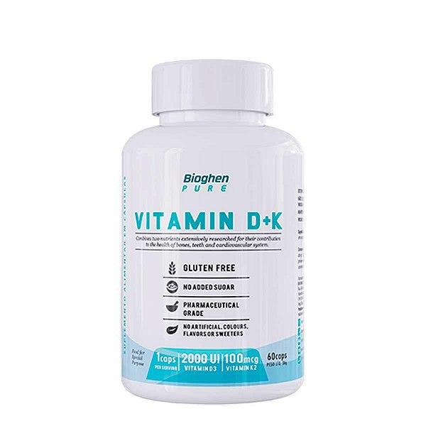 Vitamin D+K 60 cáps - Bioghen