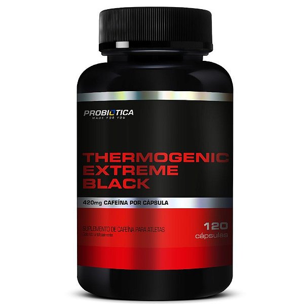 Thermogenic Extreme Black 120 Cáps - Probiótica