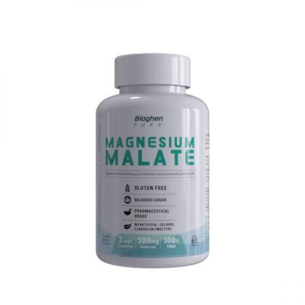 Magnésio Malate 300mg 60 cáps - Bioghen