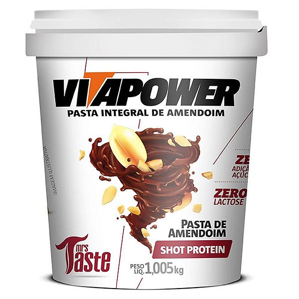 Pasta Amendoim Shot Protein 1kg - Vita Power