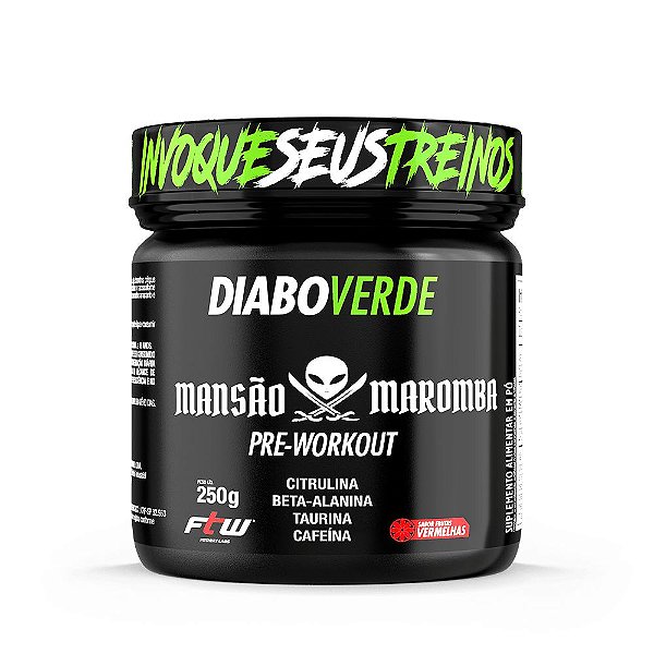 Diabo Verde Pre-Workout Mansão Maromba 250gr - FTW