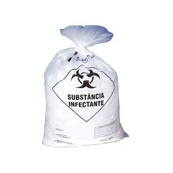 SACO P/LIXO INFECTANTE 100LTS C/100 0,25MM